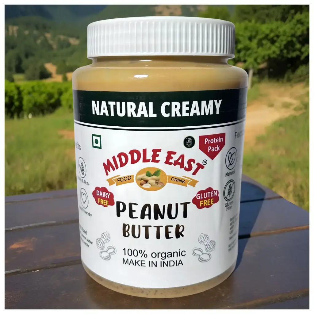 High Protein Natural Creamy Peanut Butter | Middle East Peanut Butter