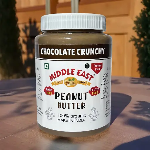 Chocolate Crunchy Peanut Butter | Middle East Peanut Butter