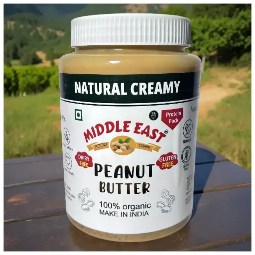 High Protein Natural Creamy Peanut Butter | Middle East Peanut Butter